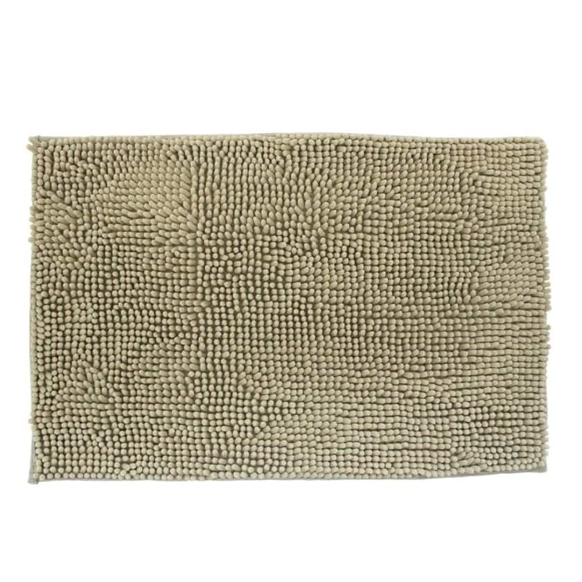 Tapete de baÑo shaggy silk grey (2)