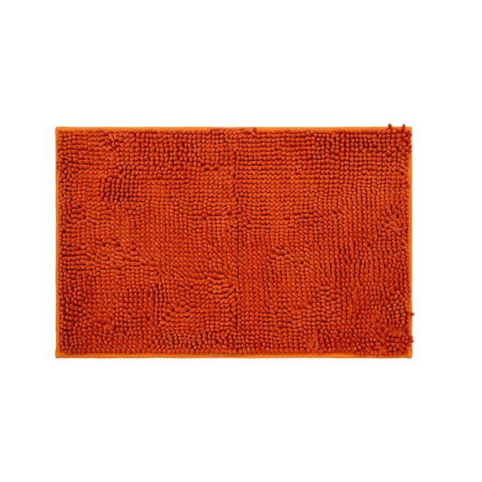 Tapete de baÑo shaggy silk terracota (1)