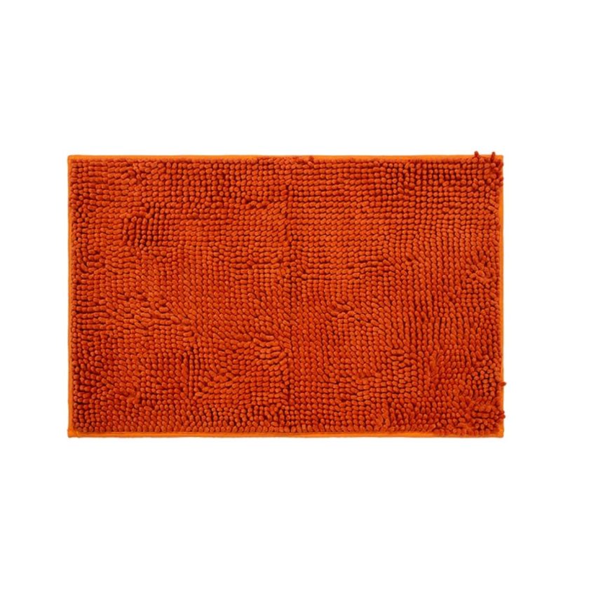 Tapete de baÑo shaggy silk terracota (1)