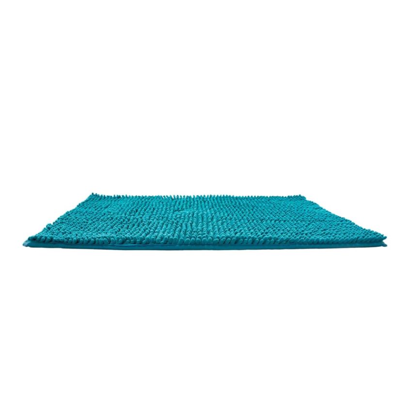 Tapete de baÑo shaggy silk turquesa (1)