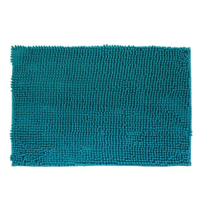 Tapete de baÑo shaggy silk turquesa (2)