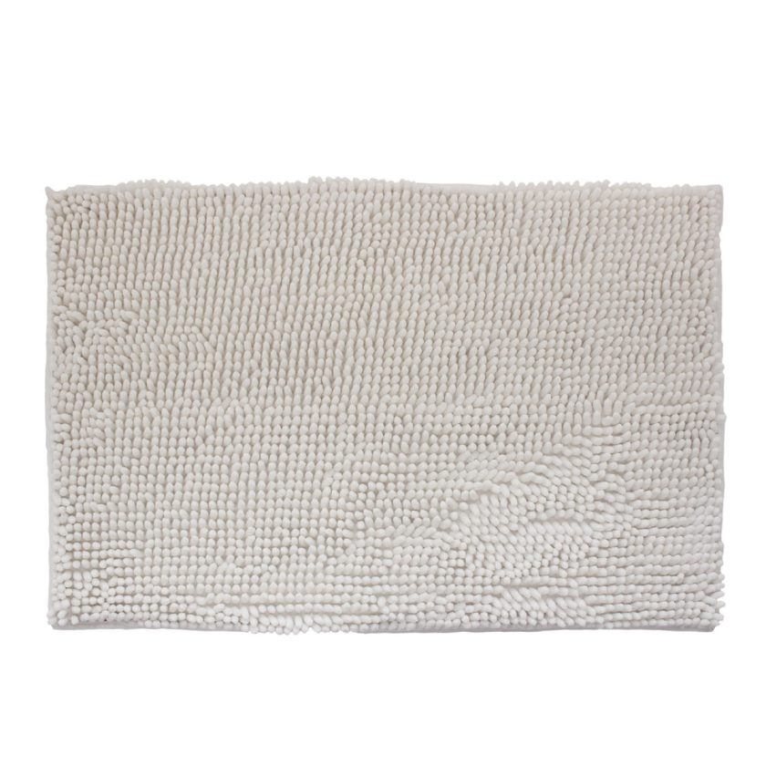 Tapete de baÑo shaggy silk white (2)