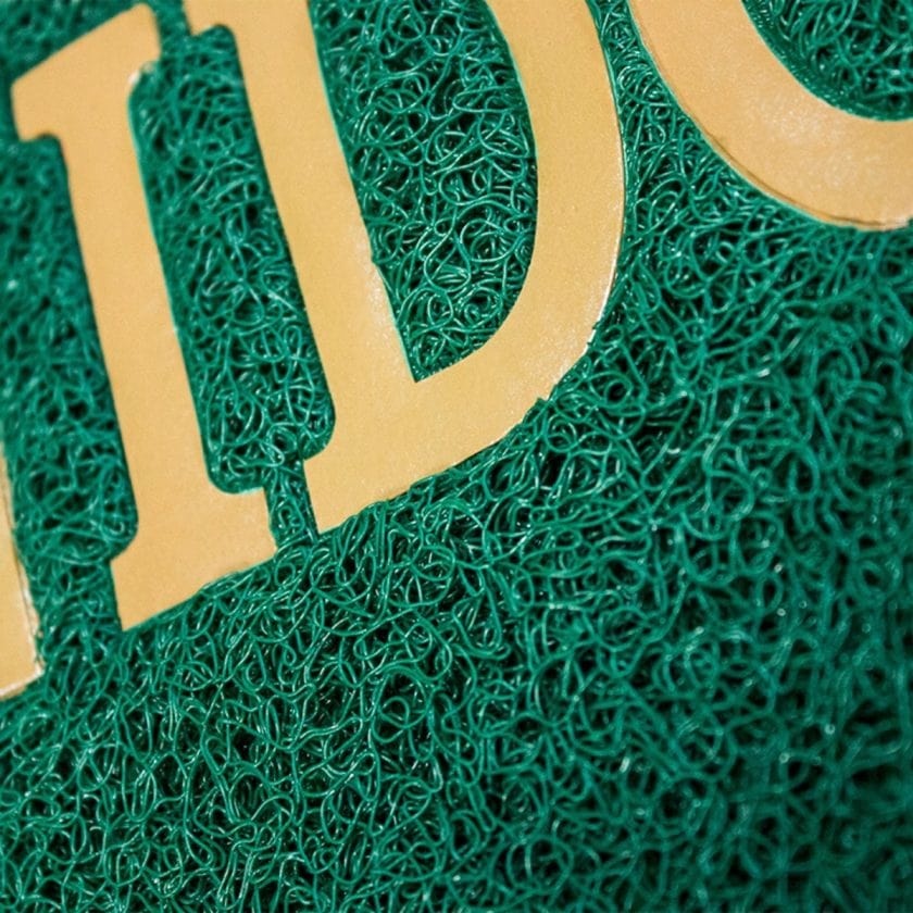 Tapete de entrada confort mat bienvenido verde (3)