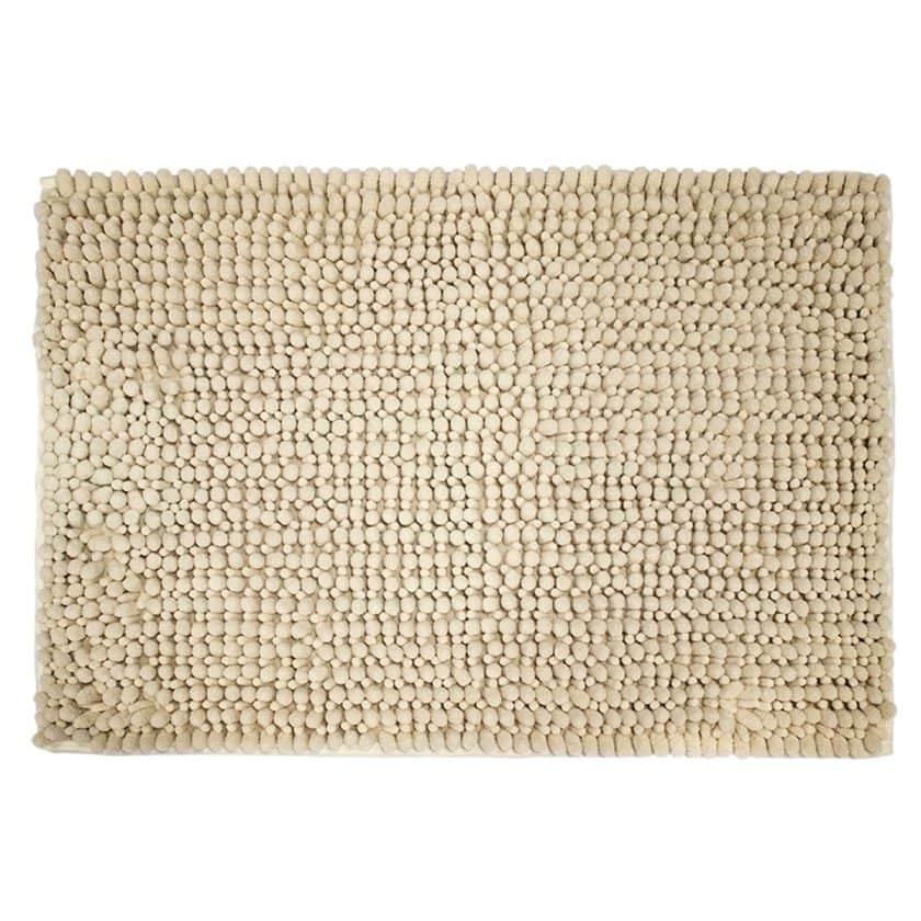 Tapete baño mix chenille 40x60 cm crema (2)