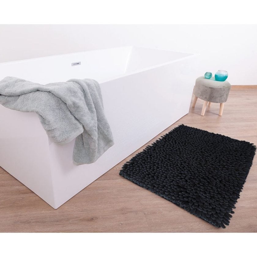 Tapete de baño coral negro (4)
